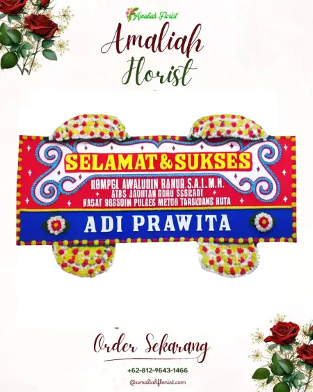 Papan Bunga Ucapan Selamat Lembo